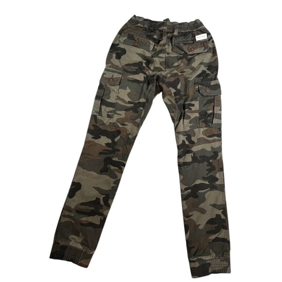 AK Army Cargo Pants Men Small Camo Jogger Military Combat Style Drawstring Y2K - Picture 2 of 11